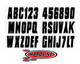 Kawasaki Boat Lettering 3 Registration kit for Inflatable’s by Hardline Products INFBLK350.-EKO